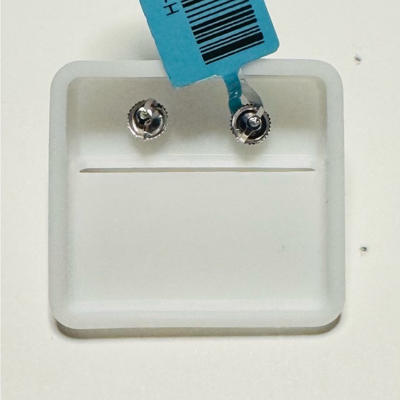 925 Sterling Silver Moissanite Stud Earrings 5MM 0.85 CTW VVS D Color Screw Back - Picture 5 of 5